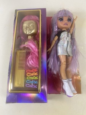 Rainbow High Fashion Studio Wig Set with Doll Avery Bright Pink