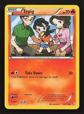 Pokémon TCG Tepig Legendäre Schätze 25/113 Regular Common LP + 2013 Non Holo