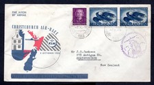 Netherlands - 1953 KLM Christchurch Air-Race Flown Cover