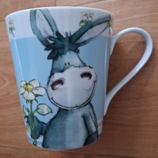 NICI Coffee Tea Mug Cup Porcelain Cartoon Donkey Garden Excellent Condition 