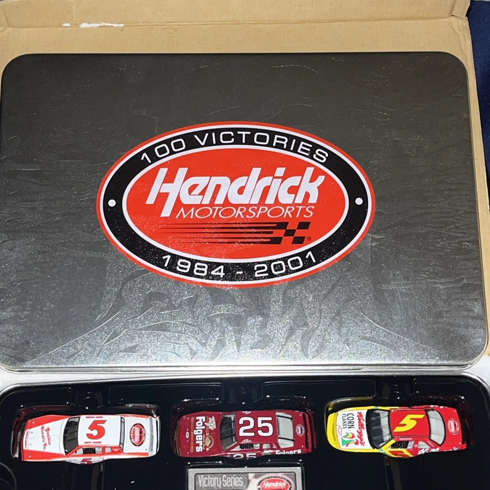 Action NASCAR 1:64 Hendrick Motor Sports Celebrates 100th Win Tin Collectors NIB - Image 4 of 4