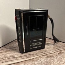 VINTAGE General Electric GE 3-5303A Mini Cassette Tape Recorder Player Works 