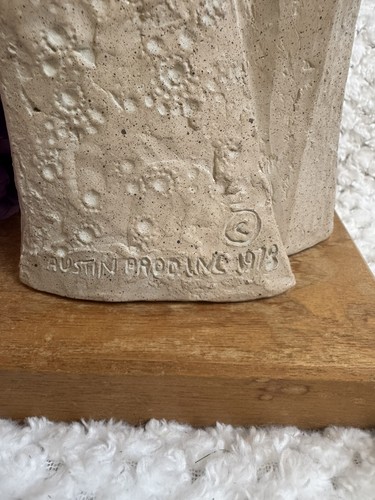 Austin Prod Inc 1978 Happily Ever After Wedding Couple Statue16” Stone sculpture - Picture 7 of 11