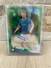 2025-26 Topps Chrome Kevin De Bruyne Green Auto 56/99 SSC Napoli