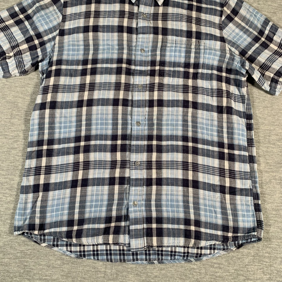 Travis Mathew Shirt Mens XL Plaid Short Sleeve Button Up Casual Golf - Image 3 of 4