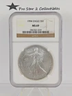 KEY DATE - 1994 Silver Eagle $1 MS69 Brown Label NGC