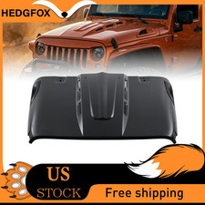 Avenger Unpainted Steel Replacement Hood Kit For 2007-2018 Jeep Wrangler Jk