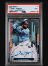 2025 TOPPS FINEST FINEST AUTO #JC JUNIOR CAMINERO PSA 9