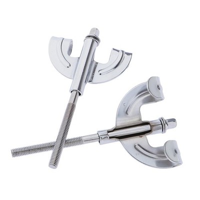 Bass Drum Claws Hook + Tension Rods Silver Assembly Mount Repair Replacement
