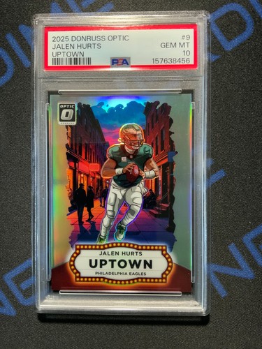 2025 Panini Donruss Optic Jalen Hurts Uptown #9 Eagles PSA 10 GEM MINT