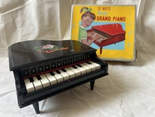 Vintage Baby Grand Piano Toy In Box Foreign 70s Musical Instrument Working Retro