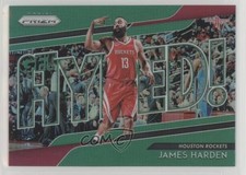 2018-19 Panini Prizm Get Hyped! Green Prizm James Harden #7 0b0