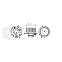 Elektromotor InnenraumgebläSe FüR Alfa Romeo 147 1.9 Jtdm Bj.04-10