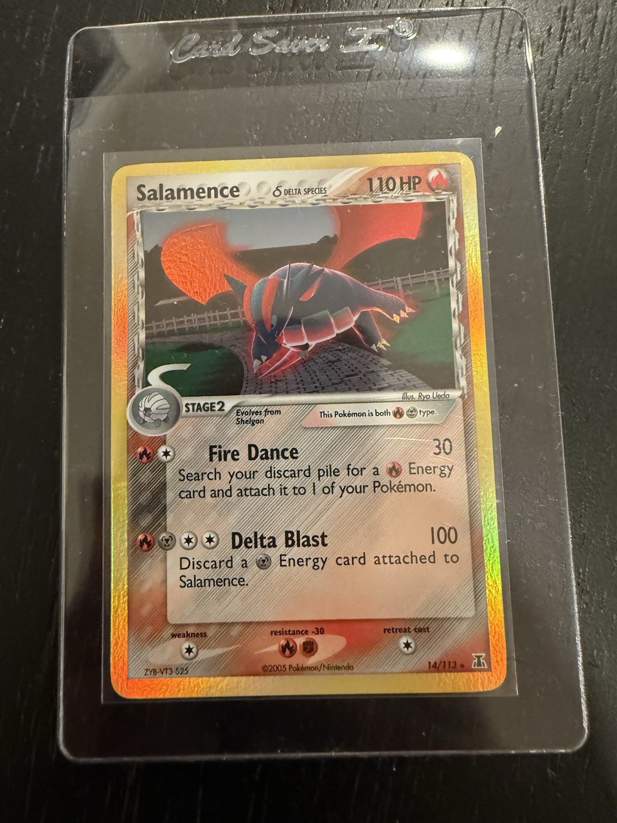 Pokémon TCG Salamence 14/113 EX Delta Species 2005 Holo Rare Card NM