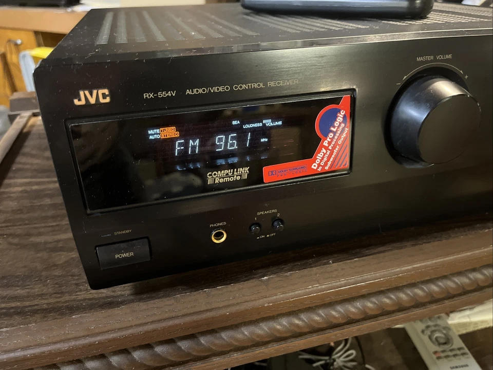 JVC RX-554V Digital 5.1 Surround Audio Video AV Control Receiver W/Remote Bundle - Image 2 of 4