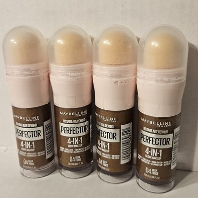 Bundle Of 4 Maybelline NY Instant Age Rewind Perfector 4-In-1 Glow Makeup 04