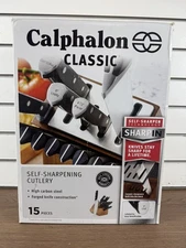CALPHALON CLASSIC 15PC SELF SHARPENING KNIFE BLOCK SET (WCP034757)