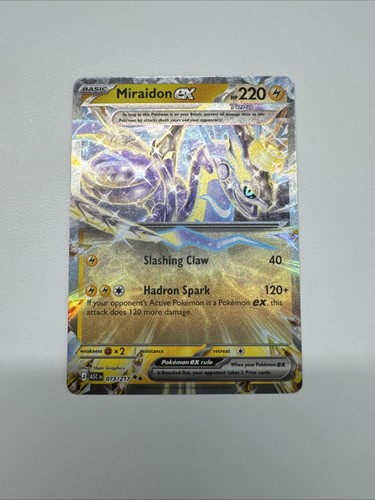 Pokemon Miraidon Ex 073/217 Mega Evolutions Ascended Heroes Ready To ship