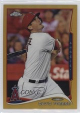 2014 Topps Chrome Update Mega Box Gold Refractor 158/250 David Freese #MB-3 a2f