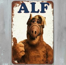 ALF Television Character 8 x 12 Vintage Novelty Metal Sign Made In USA New!