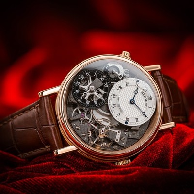 Breguet Tradition GMT 18K Rose Gold Silver Dial 40mm 7067BR/G1/9W6 Complete Set