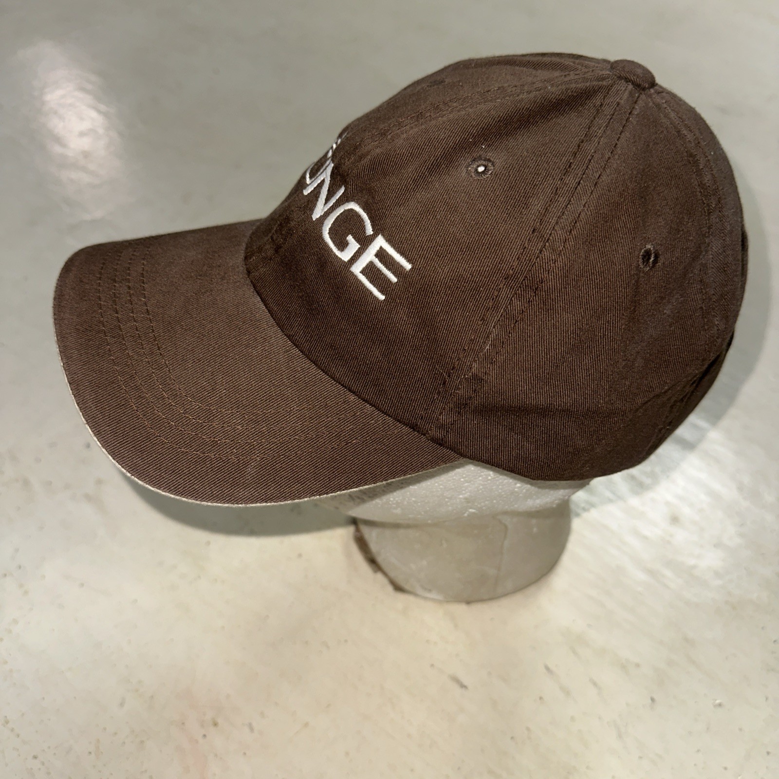 Bunge Brown Hat Ball Cap Grain Mill Corn Farm Agriculture Business Logo Spellout