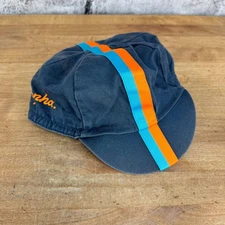 Light Use! Rapha Blue Orange Striped Cycling Cap One Size Fits Most