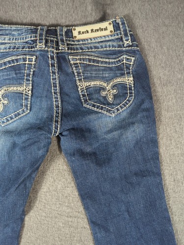 Rock Revival Buckle Jeans Damen 30 Amy Boot Stretch Denim bestickt 30x32 - Bild 11 von 11