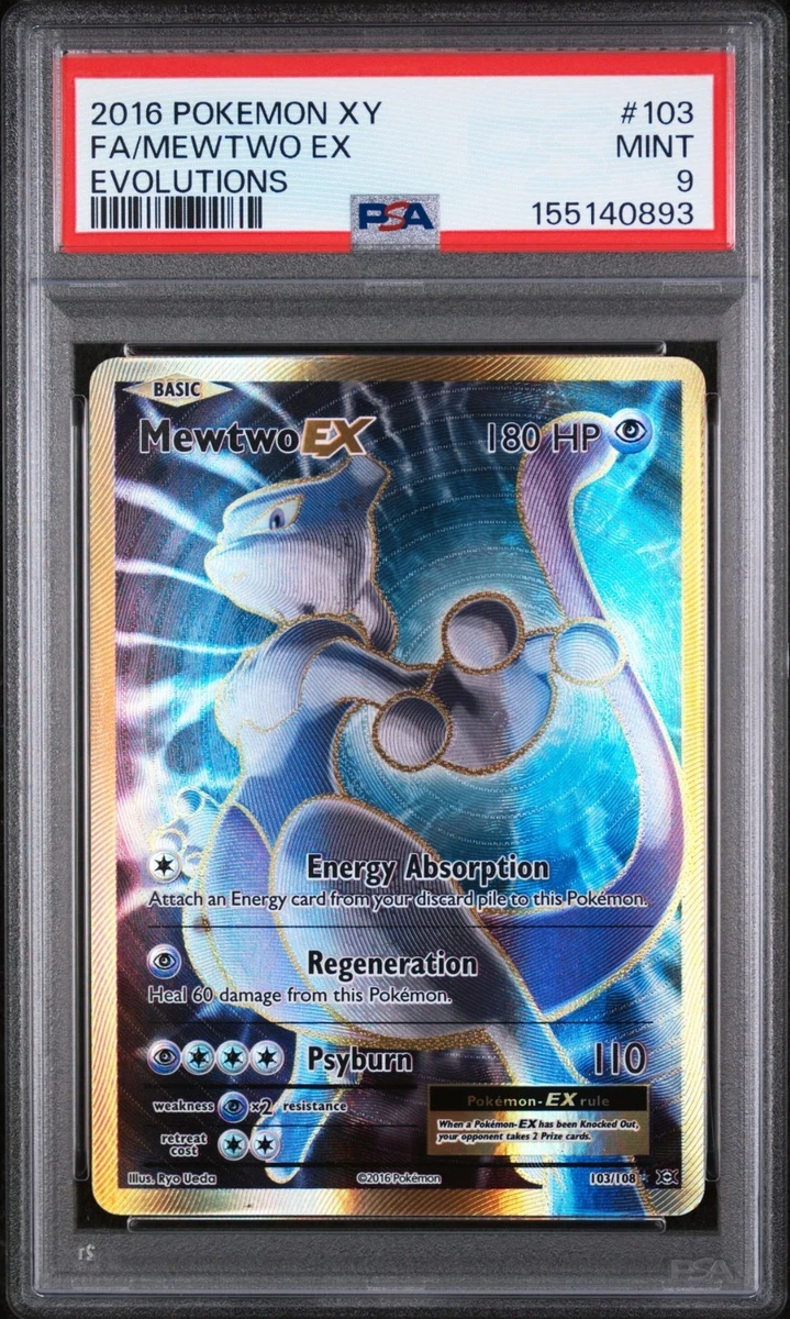 Mewtwo Pokémon TCG Evolutions Ultra Rare Individual Collectible