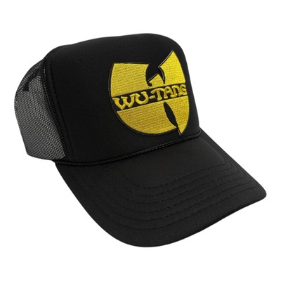 NEW WU TANG CLAN BLACK HAT 5 PANEL HIGH CROWN TRUCKER SNAPBACK HIP