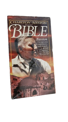 Vintage VHS Charlton Heston Presents the Bible: (Factory Sealed) collectibe