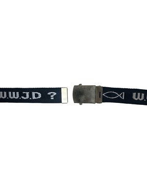 vintage WWJD web belt adult OSFM deadstock NWOT 90s jesus vintage WWJD web belt adult OSFM deadstock NWOT 90s jesus