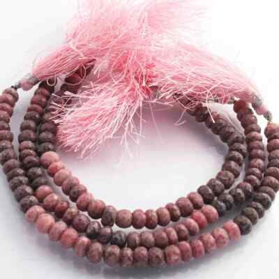 1 Strand Rhodonite Feceted Roundle Briolettes,Faceted Gemstone briolettes,beads