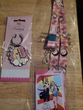 My Dress-Up Darling Marin 3-Charm Metal Keychain & Group Chibi Lanyard Anime Lot