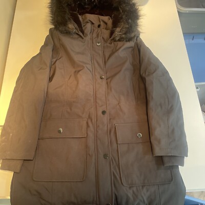 Time And Tru Women's Fleet Street Faux-Fur Hooded Midweight Anorak