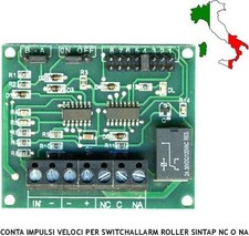 CONTA IMPULSI PER ROLLER SWITCHALLARM CONTATTI A CORDA ALLARME SCASSO SERRANDE
