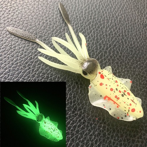 10 PIEZAS Luminoso Suave Pulpo Señuelo Calamar Falda Wobbler Cebo Calamar Plantilla Señuelo de Pesca - Imagen 25 de 35