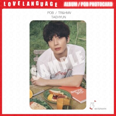 PRE TXT Love Language Lock ver Album POB Official Photocard