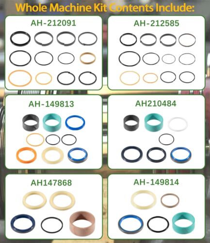Ganzmaschine Hydraulikzylinder Dichtsatz für John Deere Baggerlader 310E - Bild 4 von 8