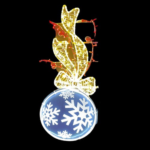Lamp Pole Bauble with Bow 150cm Rope Light Motif Aluminium, Connectable - Picture 6 of 11
