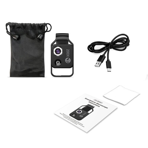 Universal Mobile Phone Microscope 200X Camera Lens Stick with 6 LED lights - 第 8/8 張圖片