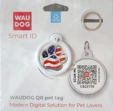 QR Code Dog Tag - Silent Dog Tags for Small & Large Dogs - Pet ID Tag for Dog