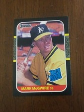 1987 Donruss Rated Rookie Mark Mcgwire  ITEM 33