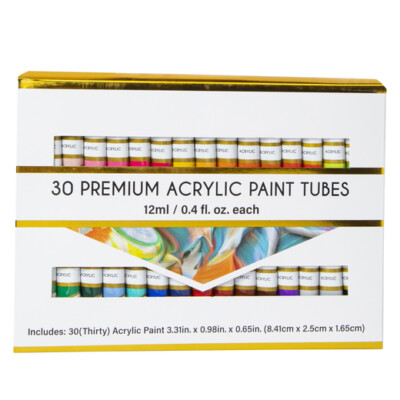 Acrylic Paint  ArtSkills 30-Piece Premium Acrylic Paint Set Arts Crafts Gift 