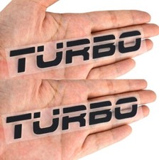 2pcs Turbo Decal Vinyl Stickercars Trucks Laptop Black 5.3x1 In Black 2pcs Turbo Decal Vinyl Stickercars Trucks Laptop Black 5.3x1 In Black