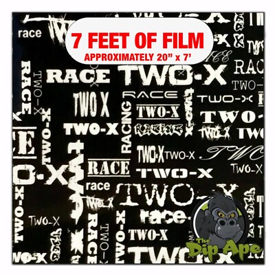 Hydrographic film Race X Sticker Bomb hydro dipping 7' x 20'' hydro dip
