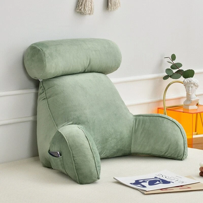 Reading Pillow Office Sofa Bedside Back Support Cushion Lumbar Backrest  Decor