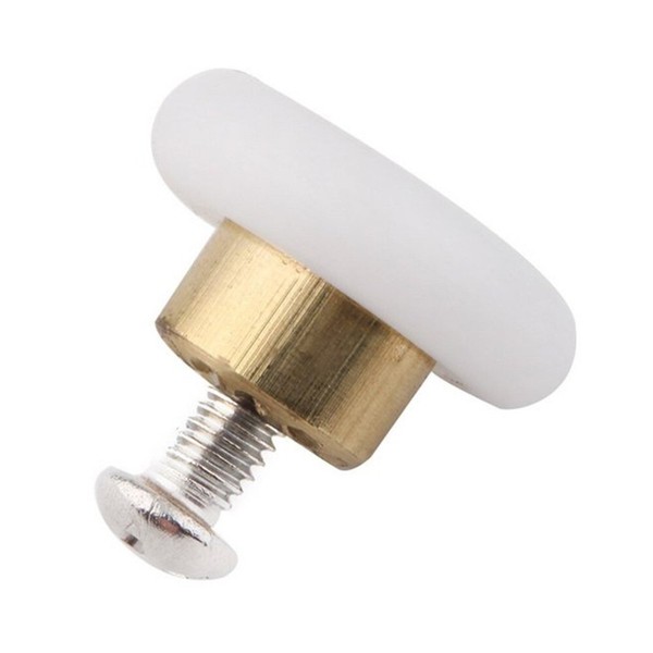 RUEDAS PARA MAMPARAS PUERTAS DE BA�O CORREDERAS 20mm CON TORNILLO RECAMBIO NYLON