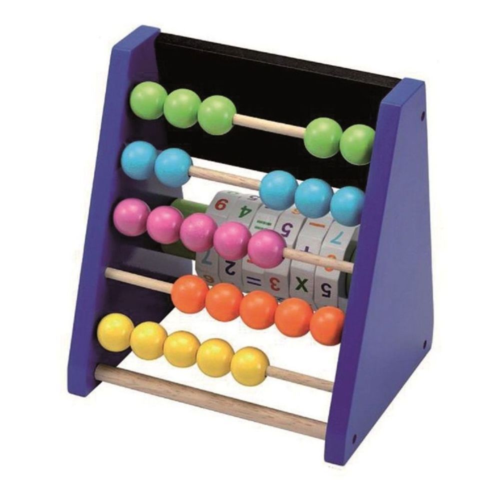 Kinder Grundschule Rechenschieber Motorikwürfel Rechenhilfe Zählrahmen Holz