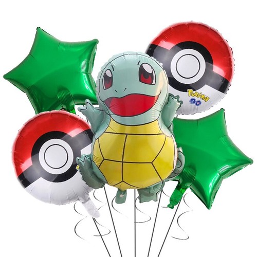 5PC Pokemon Pikachu Charmander Foil Balloon Set Party Decorations Supplies - Picture 8 of 9